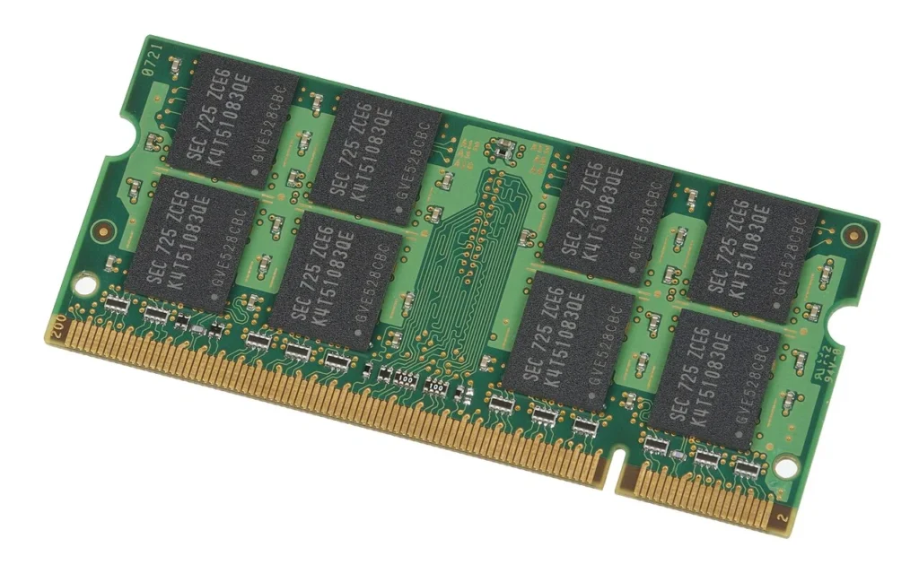 Módulos de memoria RAM de ordenador.