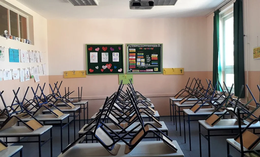 Aula de un centro educativo.