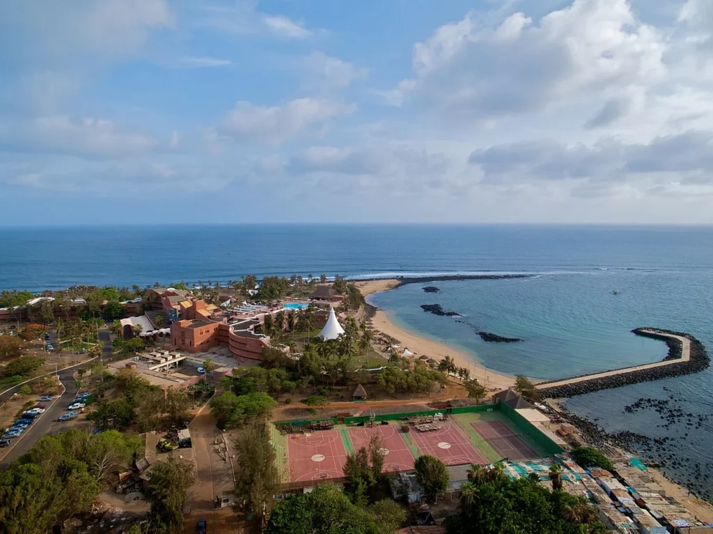 Vista de Pointe des Almadies, en Dakar, Senegal. Fotografía de archivo.