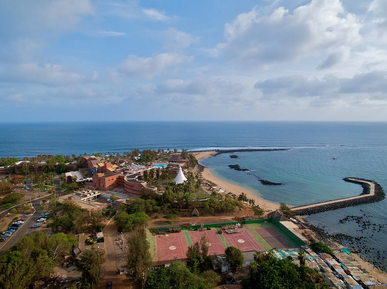 Vista de Pointe des Almadies, en Dakar, Senegal. Fotografía de archivo.