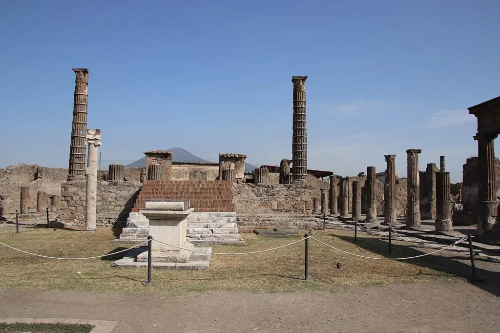 Restos arqueológicos de Pompeya.
