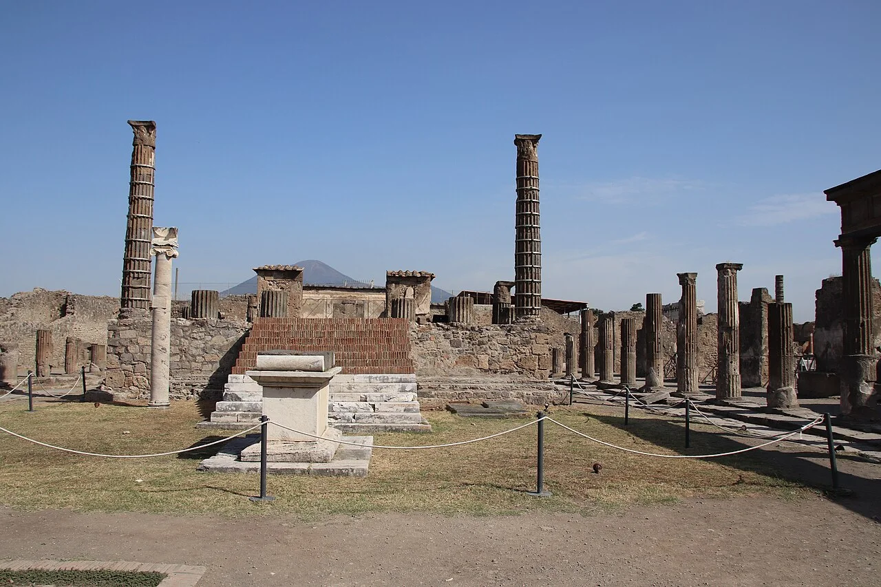 Restos arqueológicos de Pompeya.