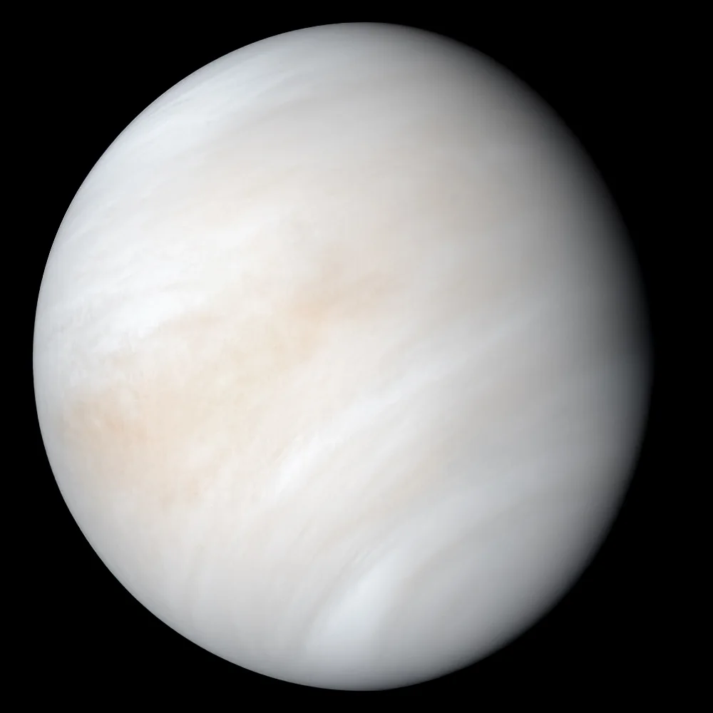Venus observado por la sonda Mariner 10.