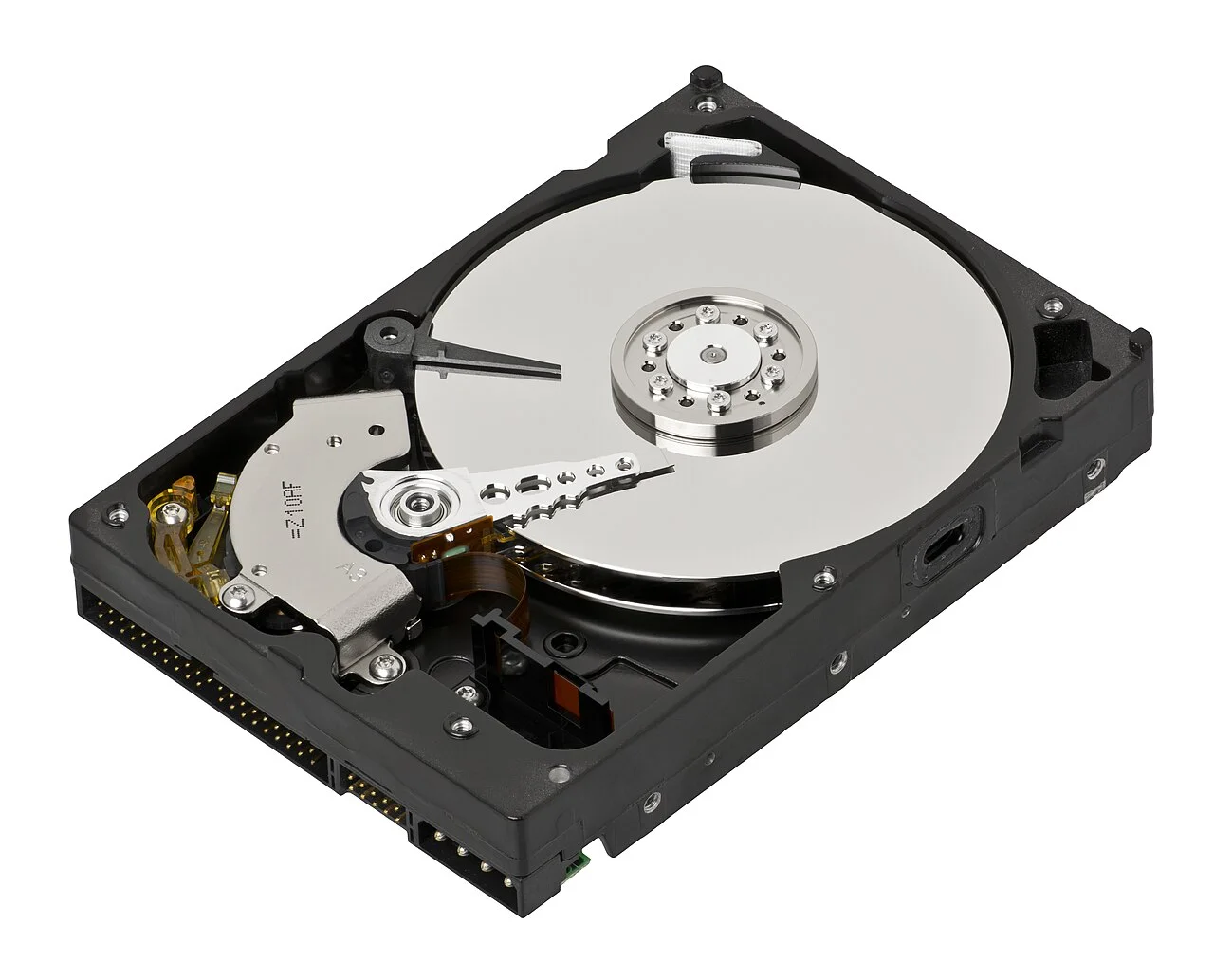 Unidad de disco duro de un ordenador, como contexto sobre archivos y almacenamiento.