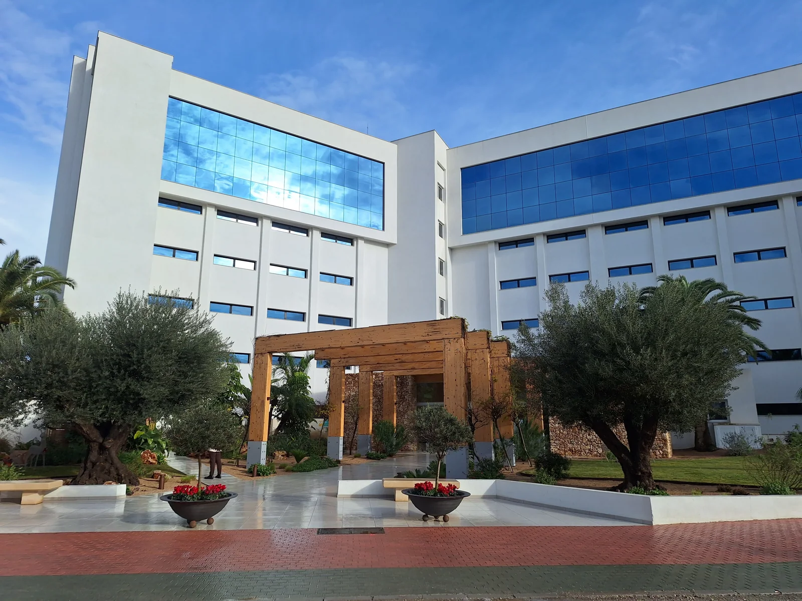Exterior del hotel Hipotels Flamenco en Cala Millor, Mallorca.