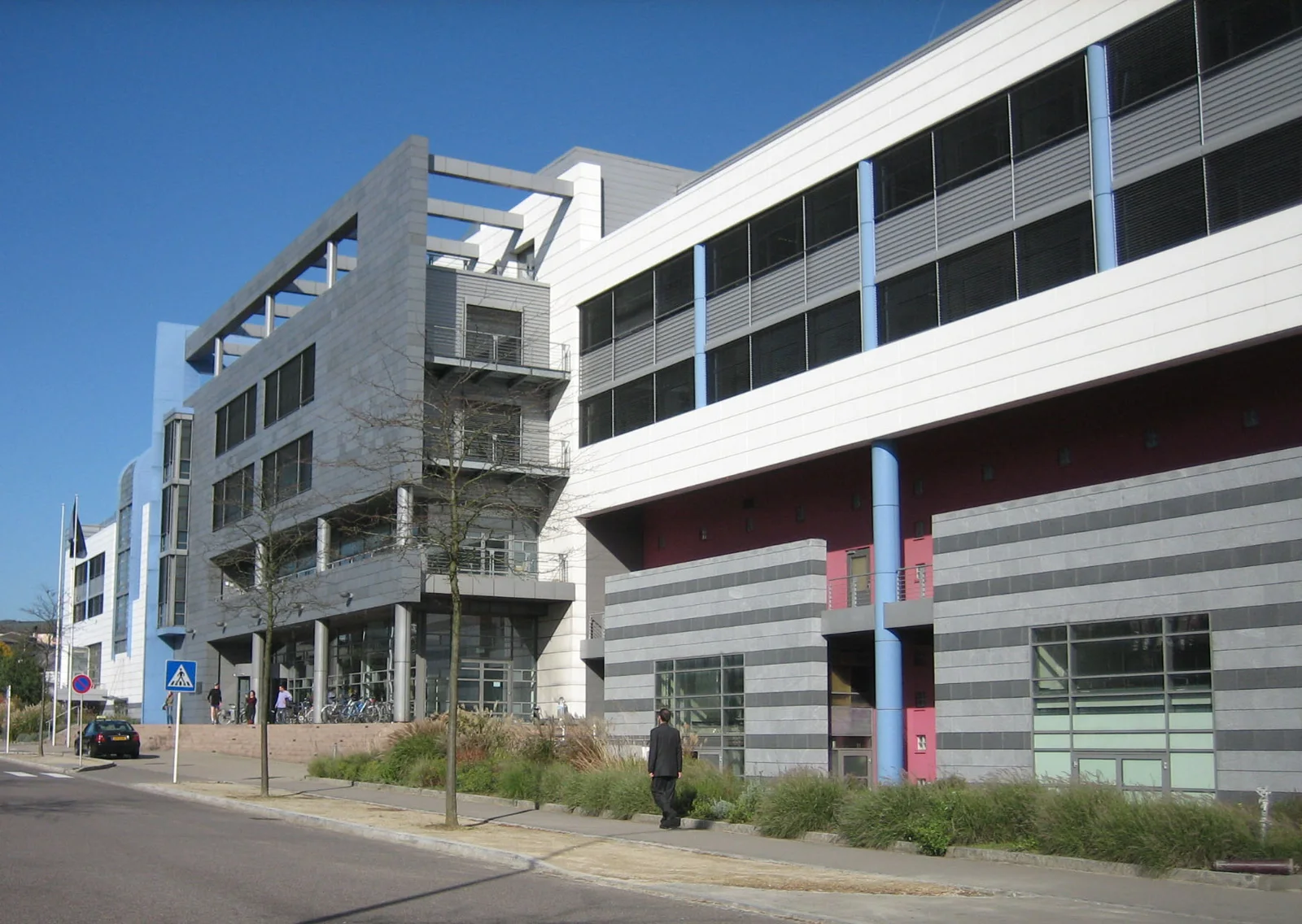 Entrada al edificio Joseph Bech, sede de Eurostat, en Luxemburgo.