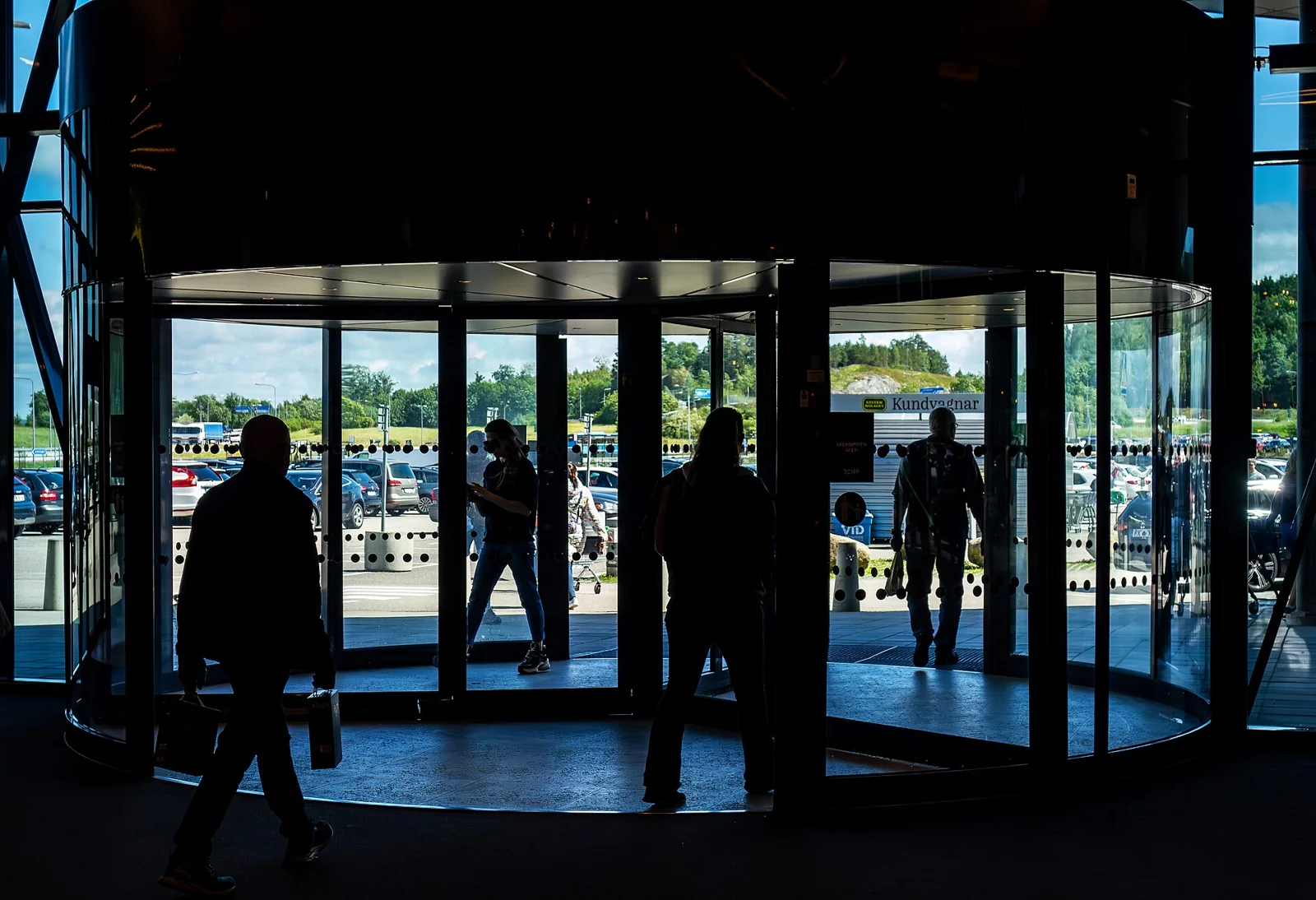 Entrada del centro comercial Torp en Uddevalla, Suecia.