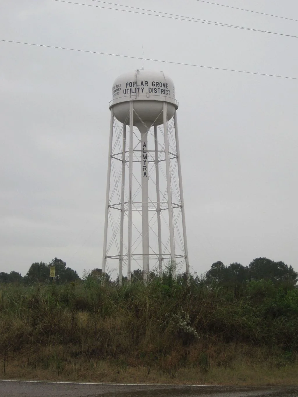 Torre de agua de Poplar Grove Utility District, Tennessee.