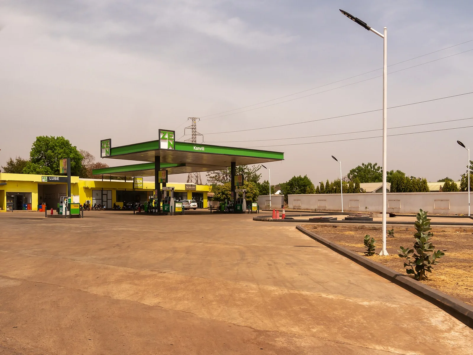 Estación de combustible en Tamale, Ghana.