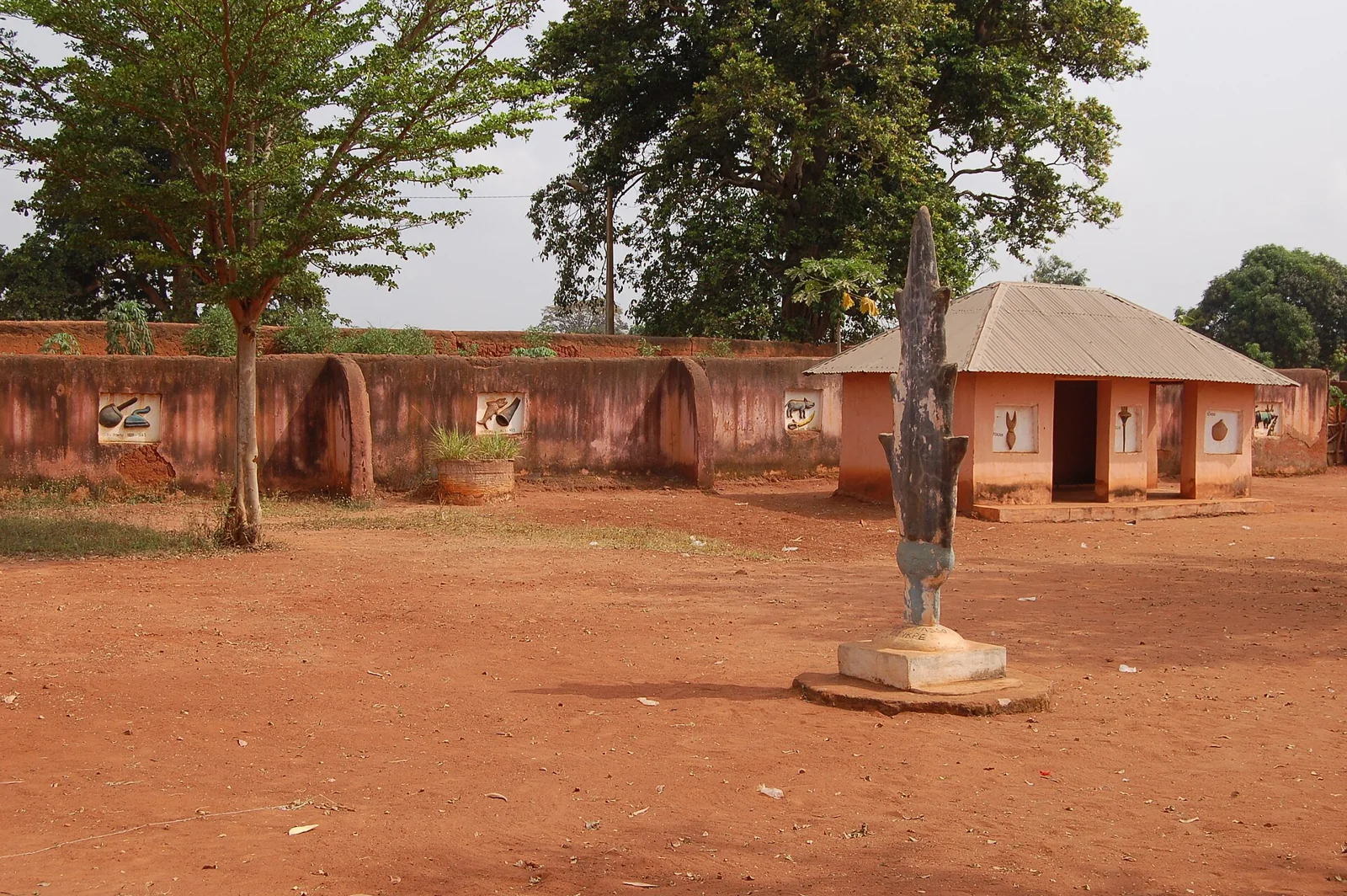 Edificios del conjunto de Abomey, Benín.