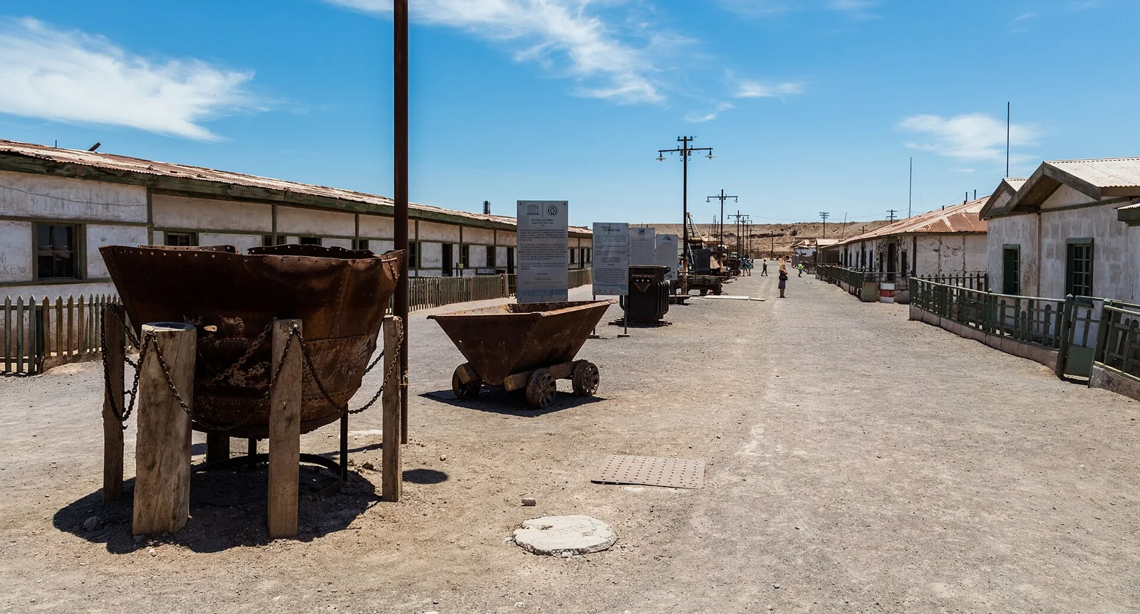 Instalaciones de las oficinas salitreras de Humberstone y Santa Laura, Chile.
