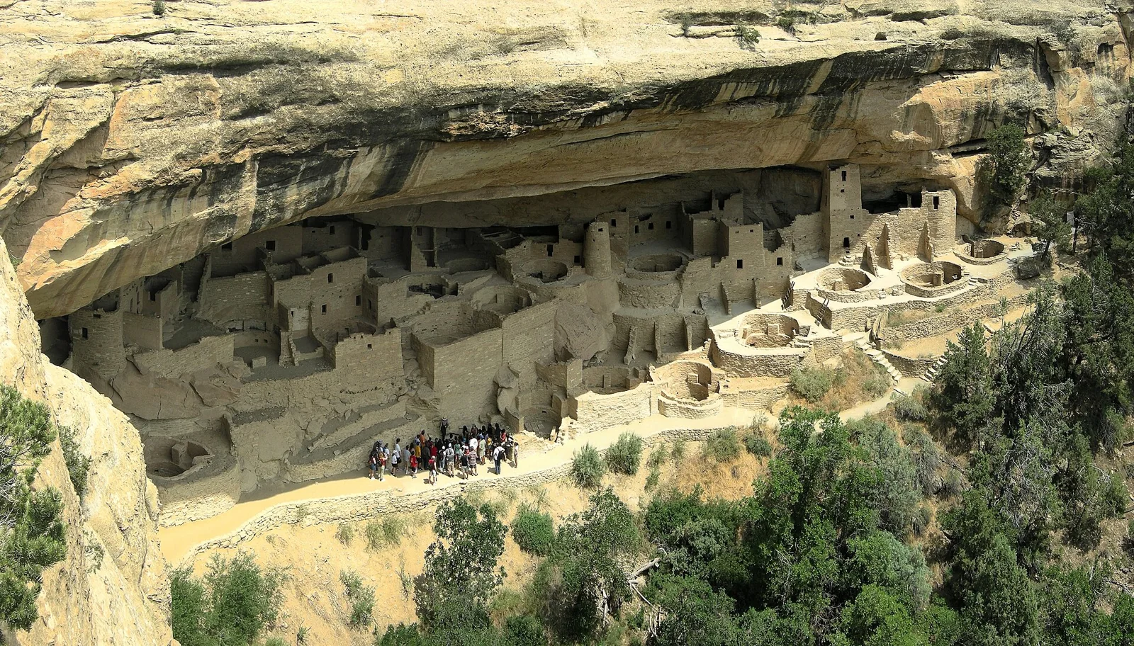 Viviendas de Cliff Palace en Mesa Verde, Colorado, Estados Unidos.