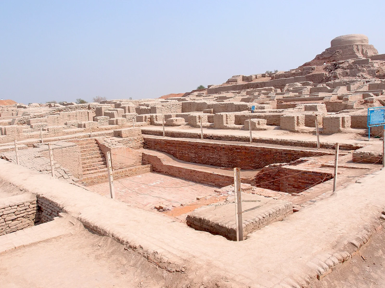 Restos de la ciudad de Mohenjo Daro, Pakistán.