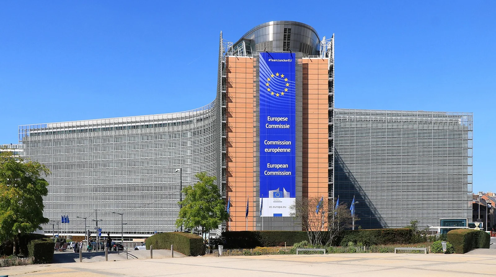 Fachada del edificio Berlaymont en Bruselas.