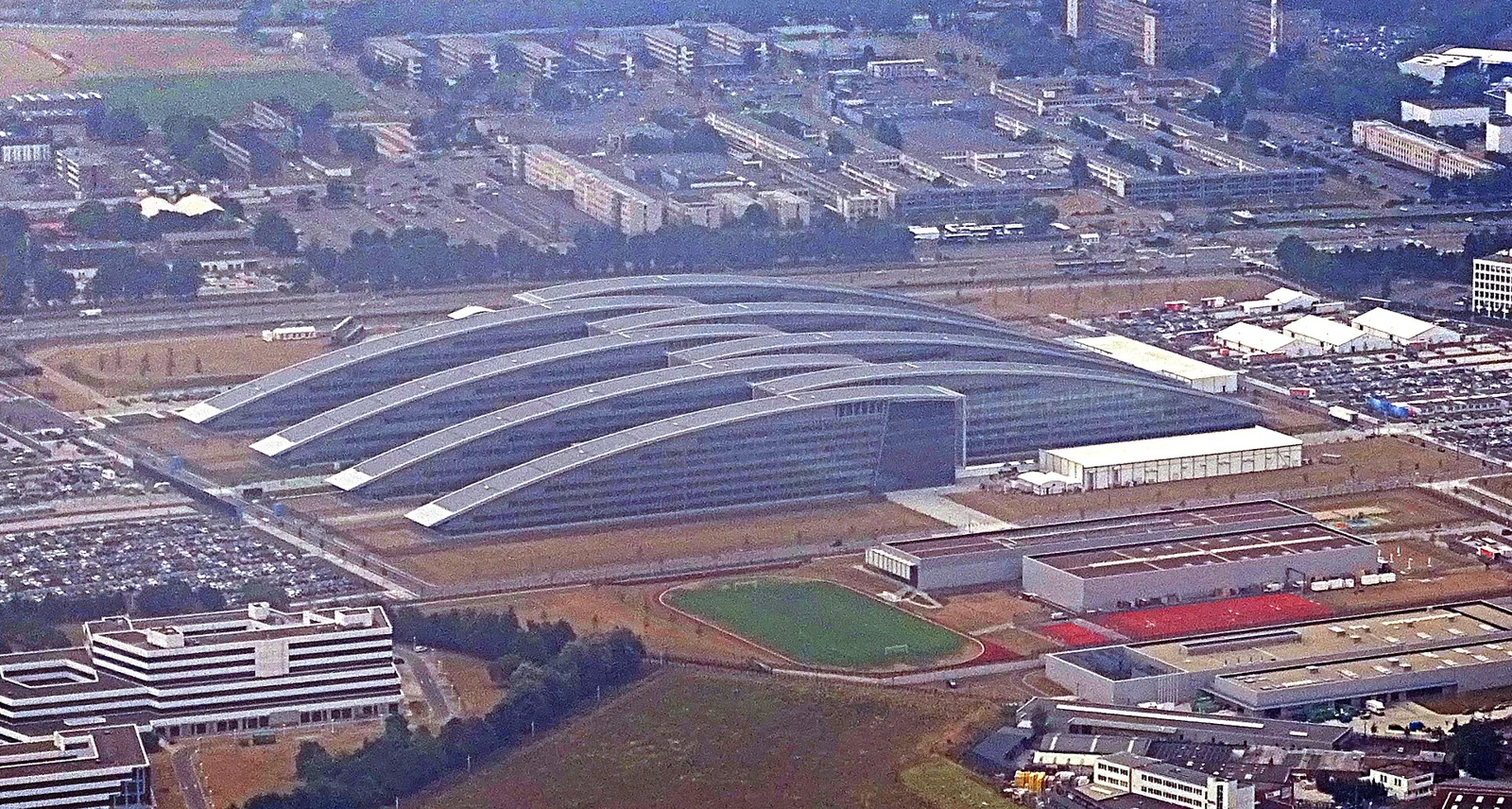 Vista aérea de la sede de la OTAN en Bruselas.