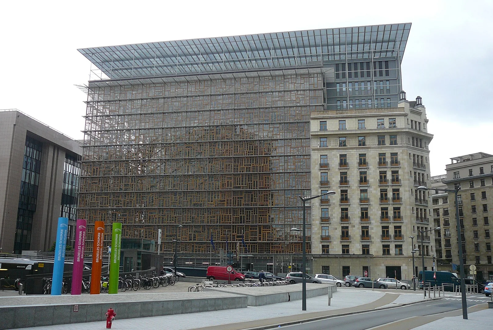 Exterior del edificio Europa en Bruselas.