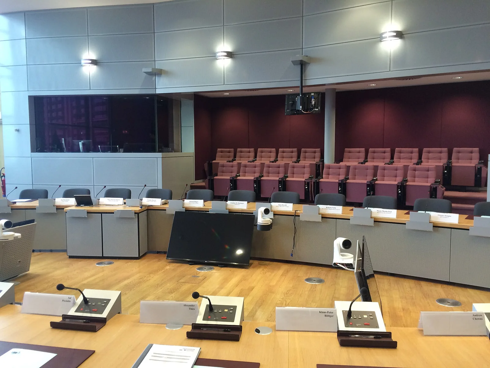 Sala de reuniones del edificio Berlaymont.