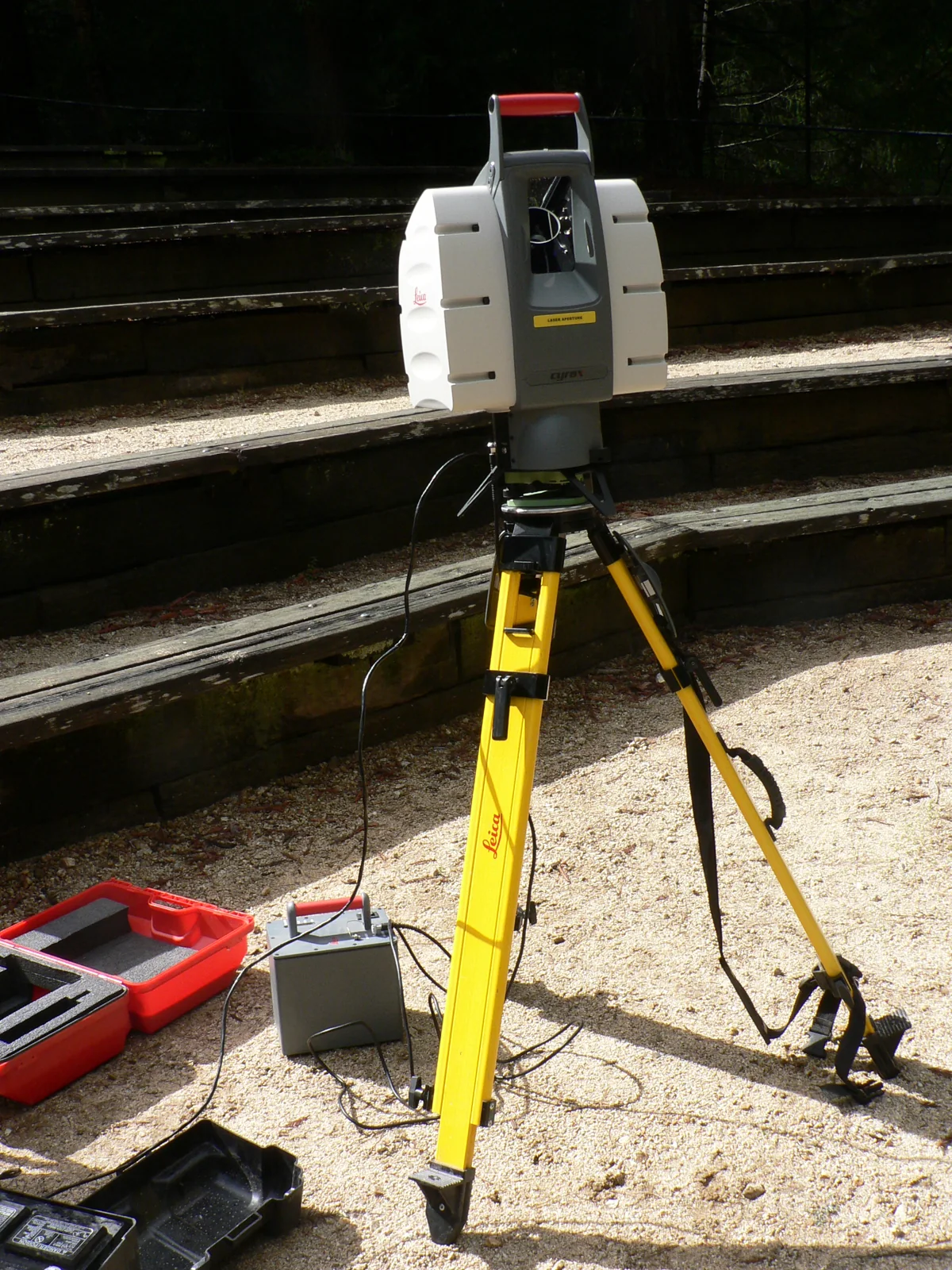 Equipo de escaneado LiDAR.